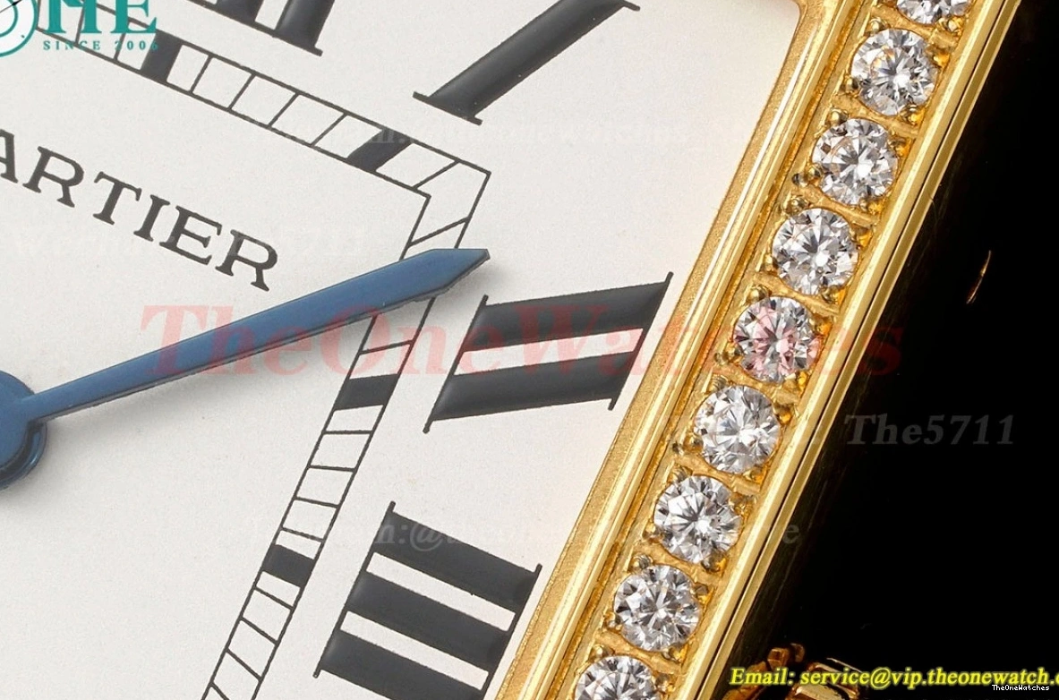 White LE YG 27.4mm AF Quartz Dia Dial Tank Solo 0203